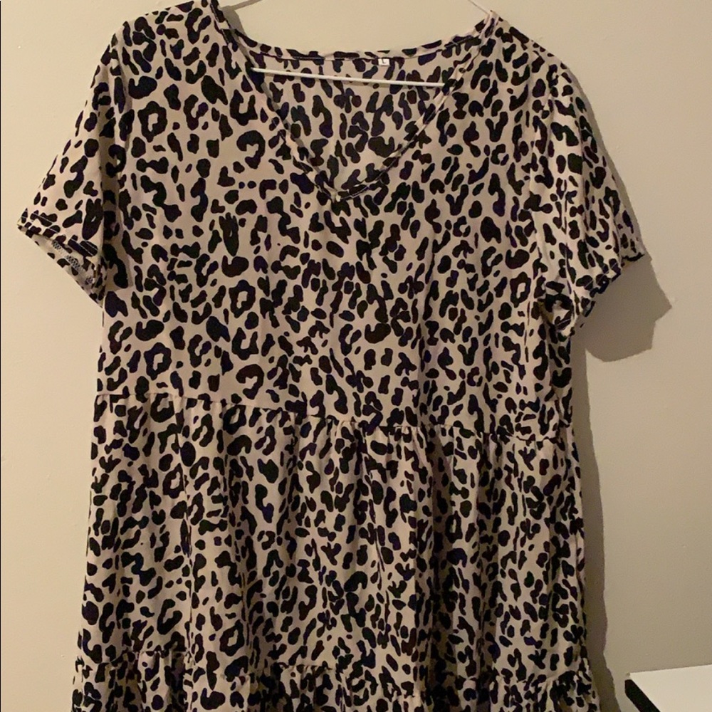 Cheetah print dress